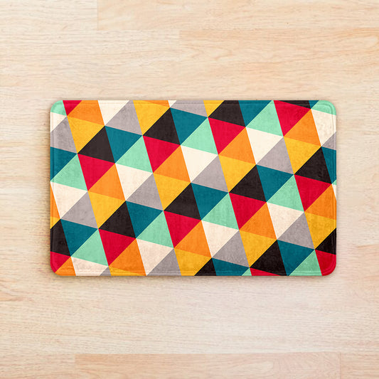 SuperSoft Colorful Small Triangle Door Mat
