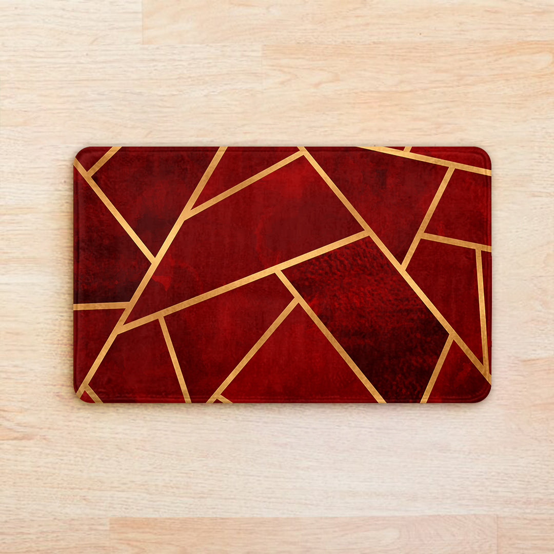 SuperSoft Maroon & Gold Door Mat