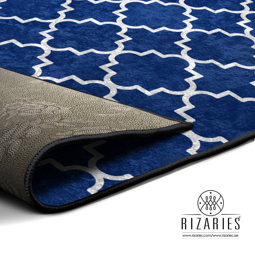 Navy Moroccan Centerpiece (Rug)