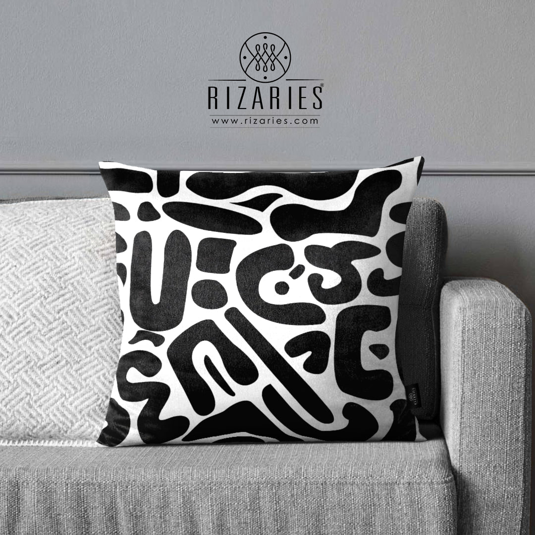 SuperSoft Modern Black & White Abstract