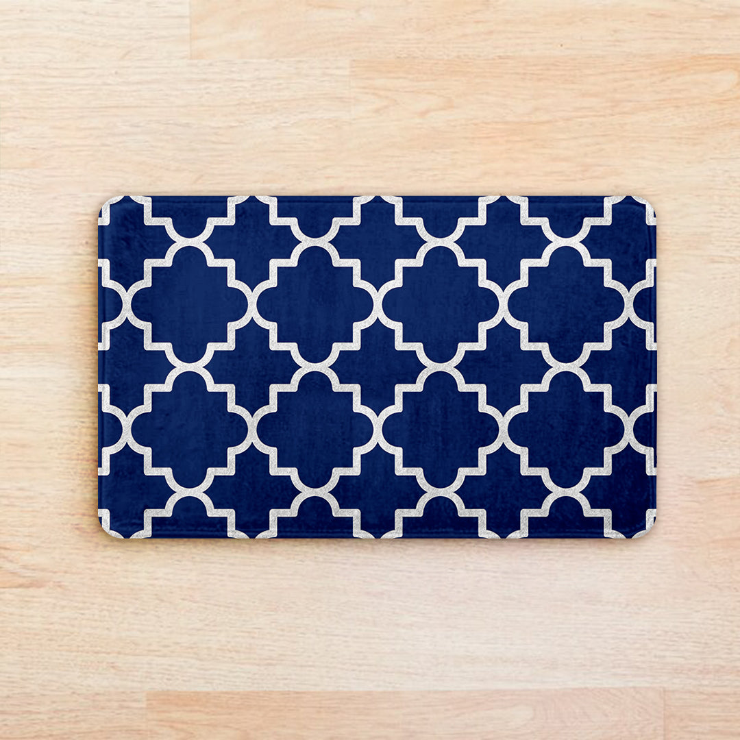 SuperSoft Navy Moroccan Door Mat
