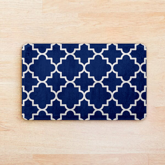 SuperSoft Navy Moroccan Door Mat