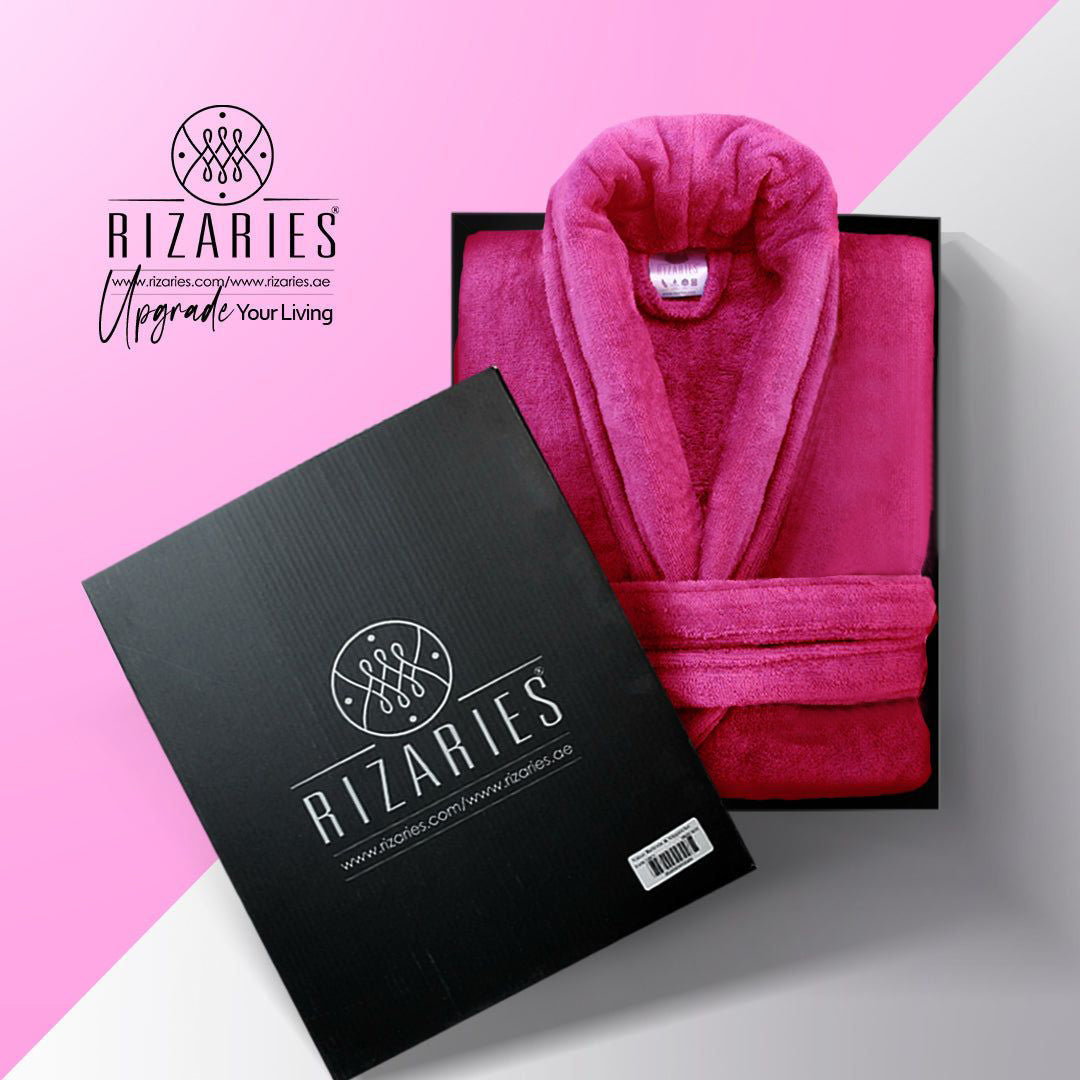 Velour Bathrobe and Slippers Set