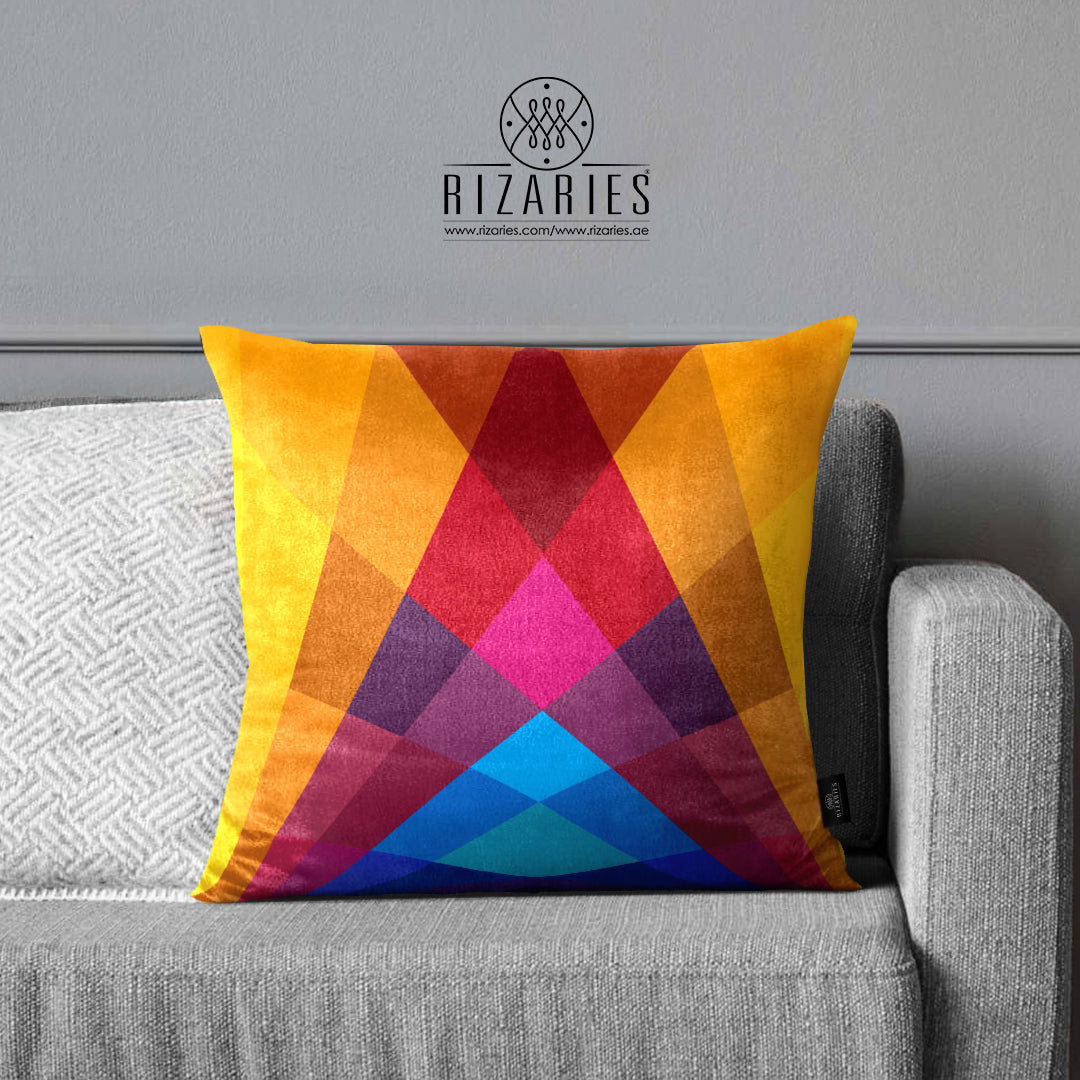 SuperSoft Rainbow Colorful Geometric