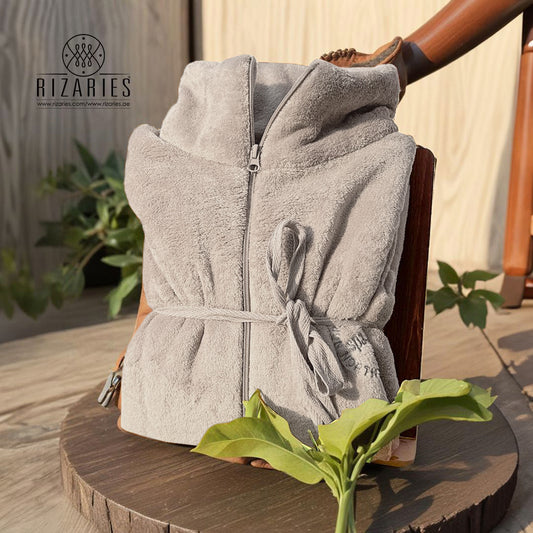 Supersoft Fleece Zipper Bathrobe