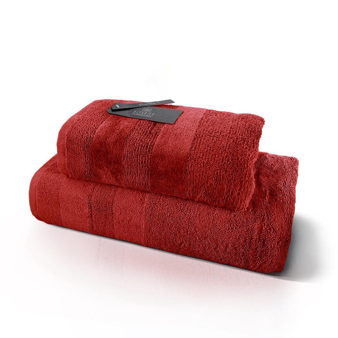 Velour Two Pieces Towel Set (Hand & Bath Towel Set)