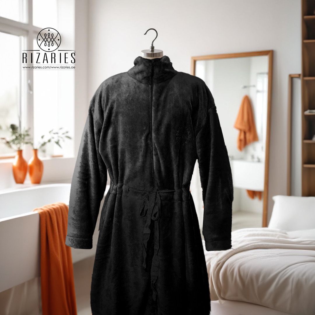 Supersoft Fleece Zipper Bathrobe