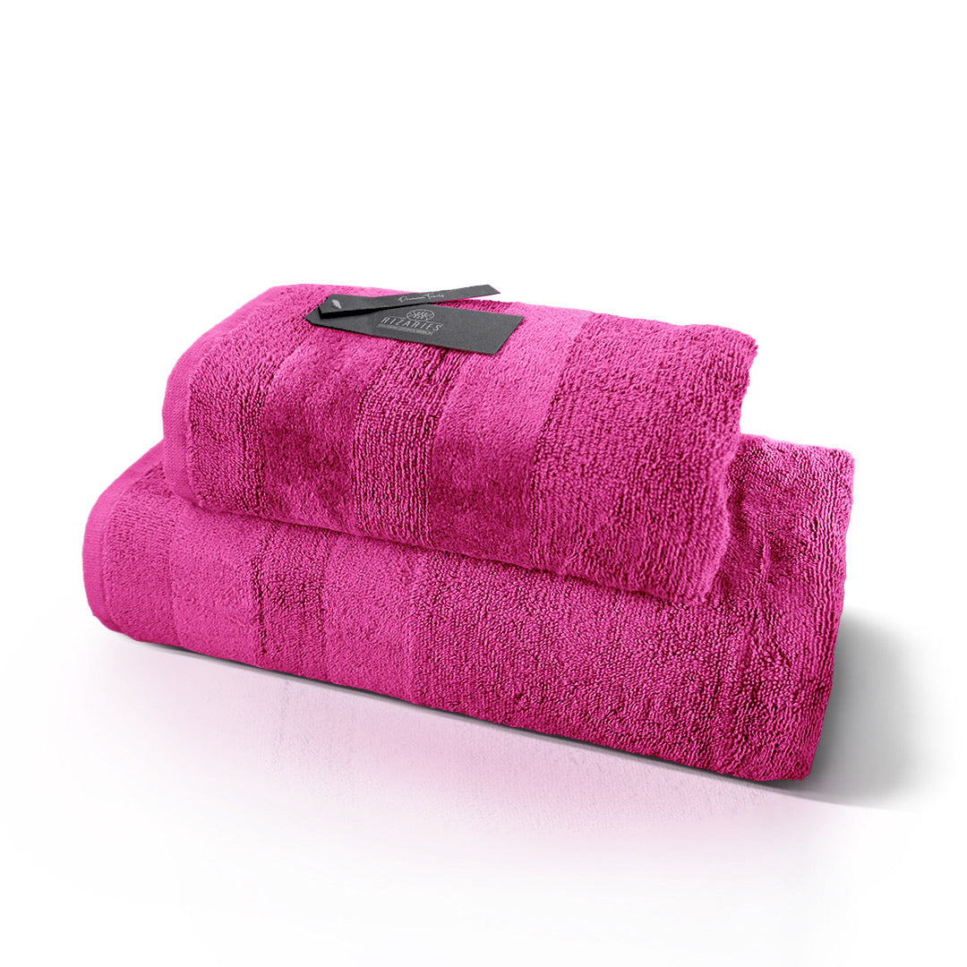 Velour Two Pieces Towel Set (Hand & Bath Towel Set)