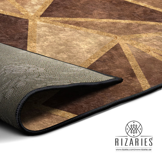 Copper Gold Triangle Centerpiece (Rug)
