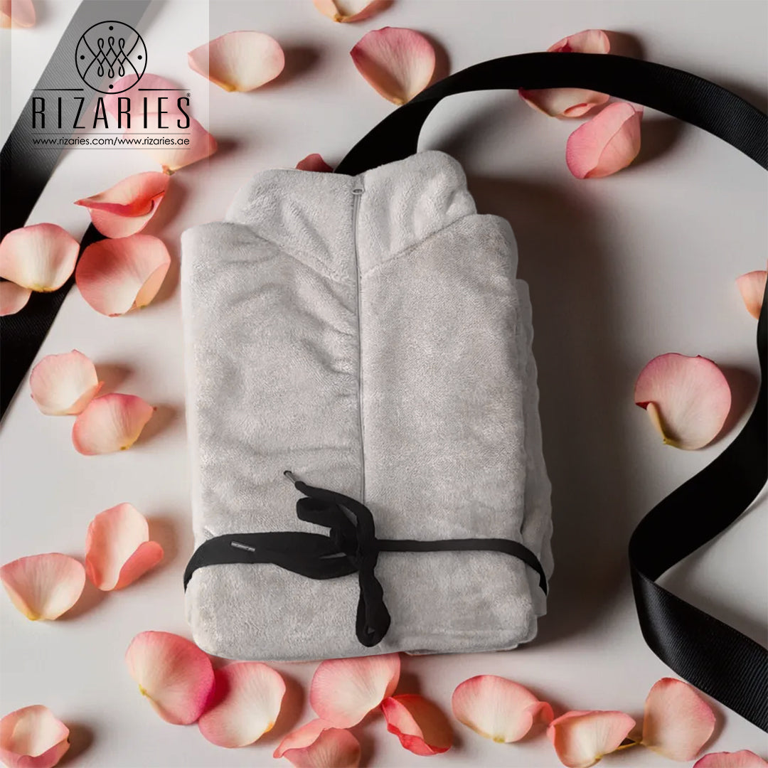 Supersoft Fleece Zipper Bathrobe