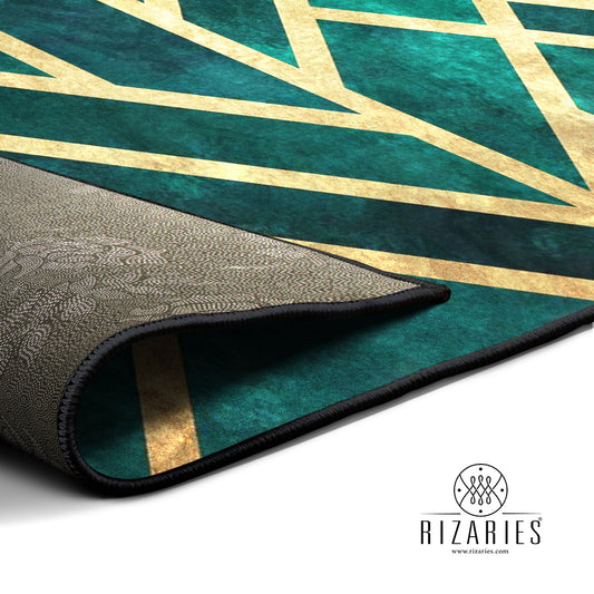 Emerald Art Deco Centerpiece (Rug)