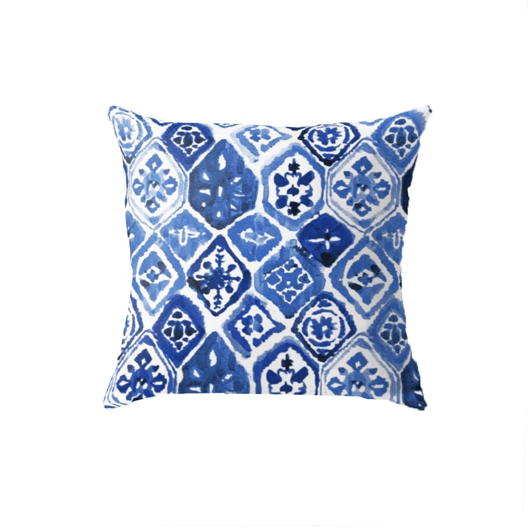 SuperSoft Arabesque Navy Tile Art