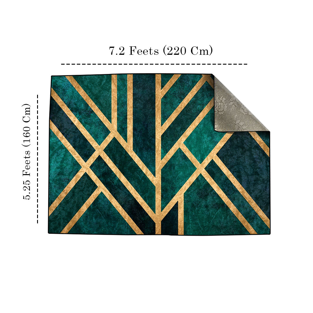 Emerald Art Deco Centerpiece (Rug)