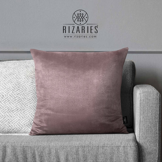 Super Soft Plain Mist Pink Throw Cushion