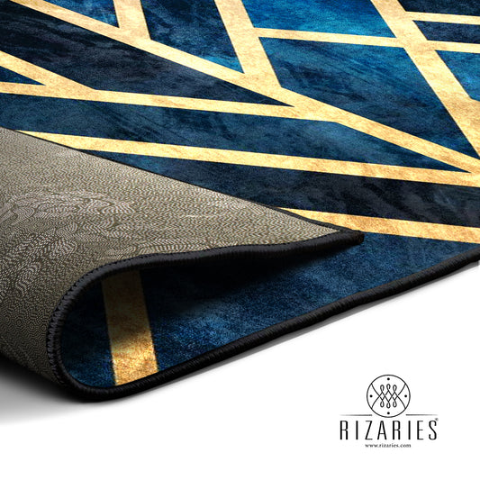 Art Deco Blue Centerpiece (Rug)