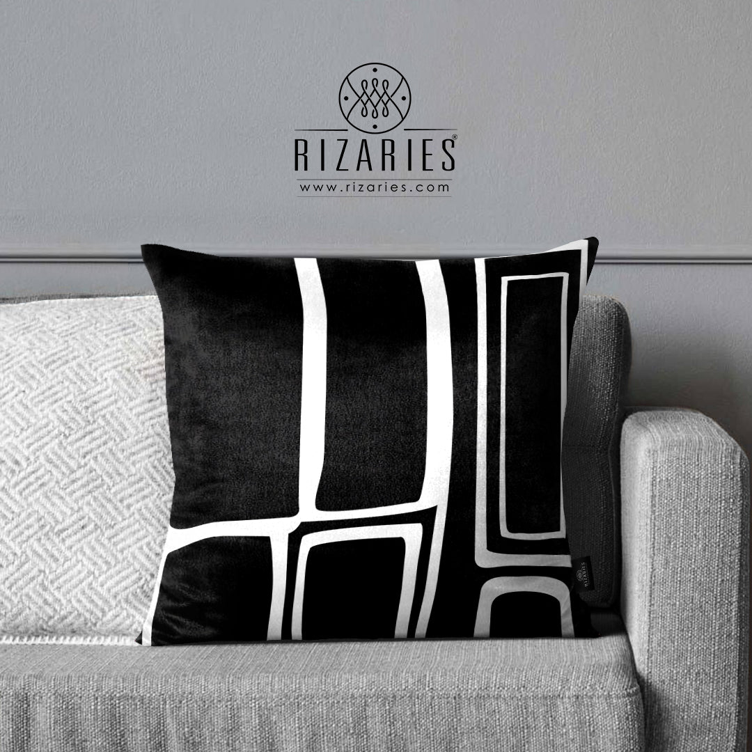SuperSoft Black & White Abstract Geo
