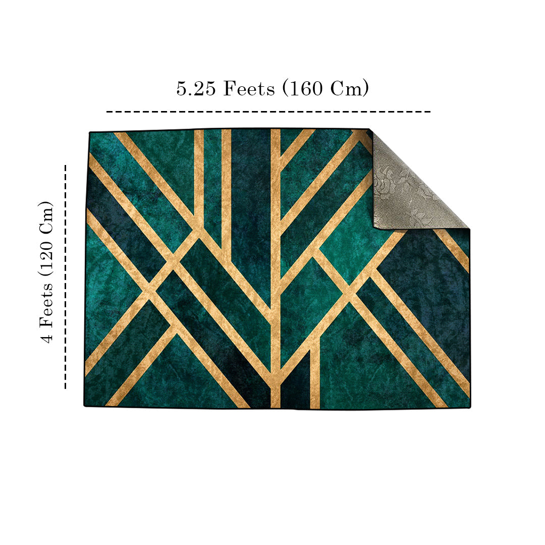 Emerald Art Deco Centerpiece (Rug)