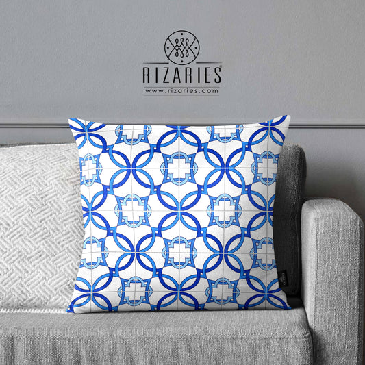 SuperSoft Navy Tile Pattern