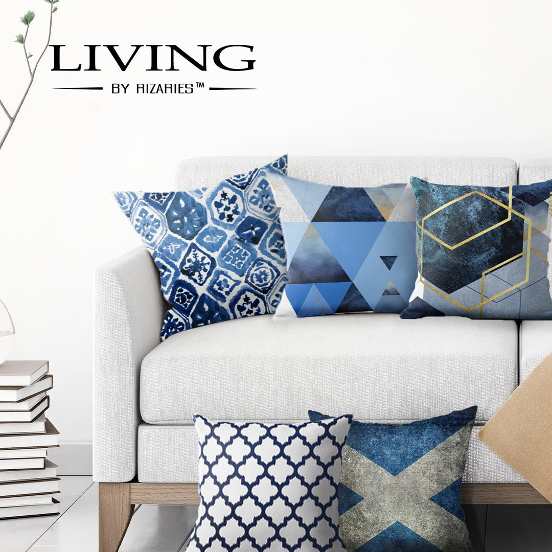 SuperSoft Arabesque Navy Tile Art