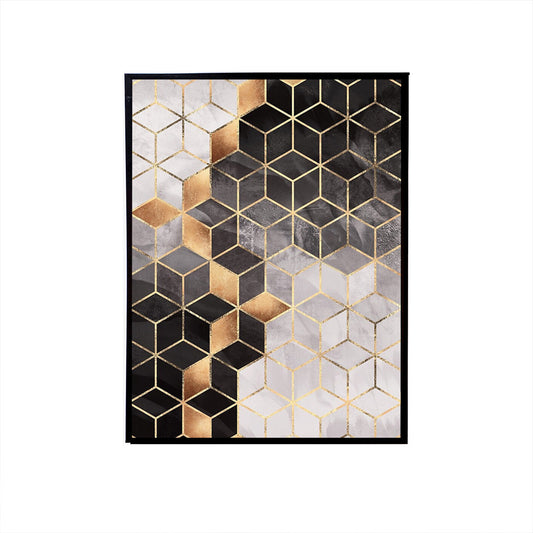 Smoky Cubes Handmade Canvas Painting