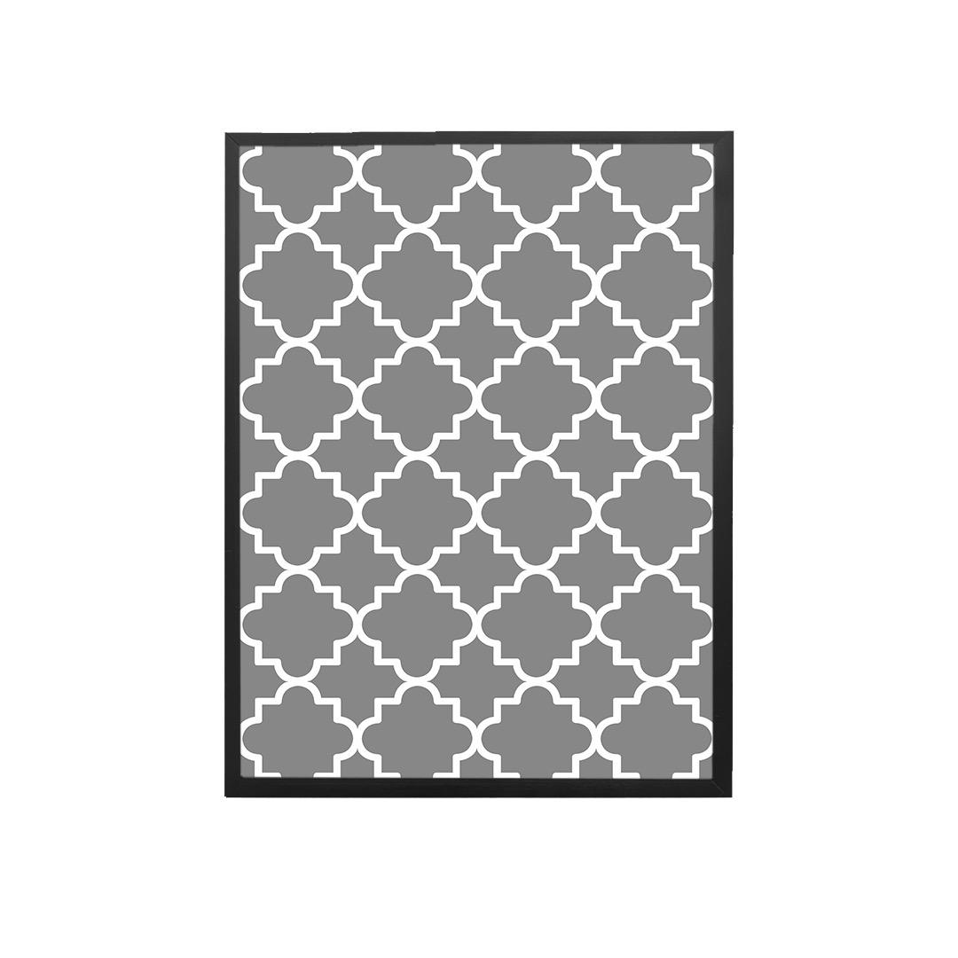 Grey & White Handmade Canvas Painting