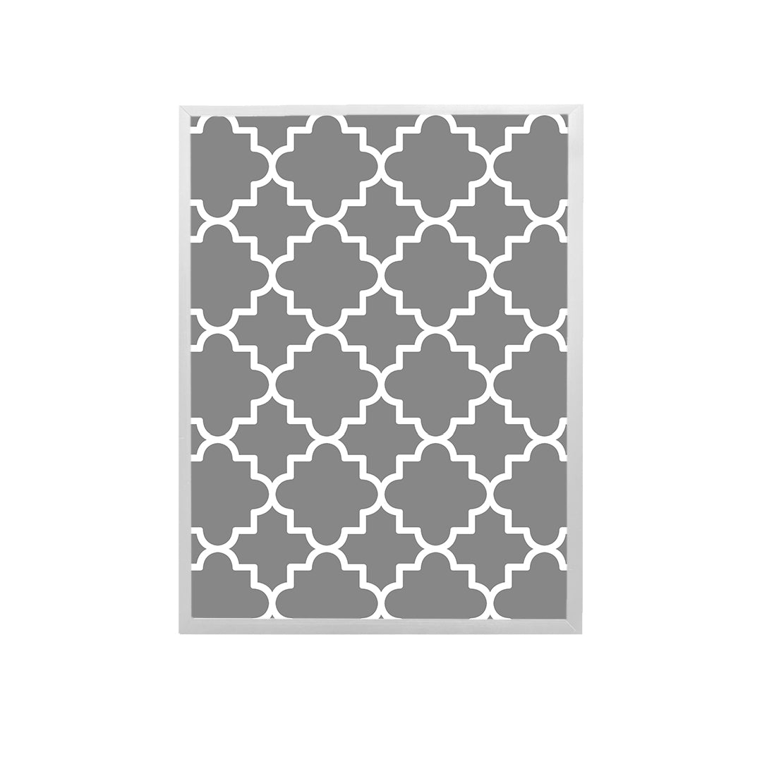 Grey & White Handmade Canvas Painting