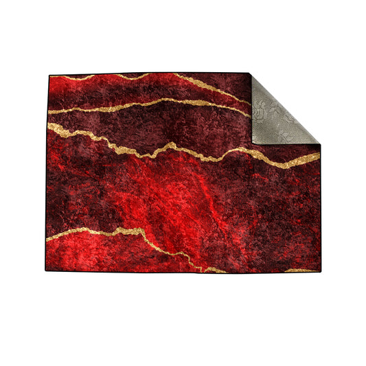 Maroon Abstract Centerpiece (Rug)