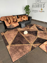 Thumbnail for Copper Gold Triangle Centerpiece (Rug)