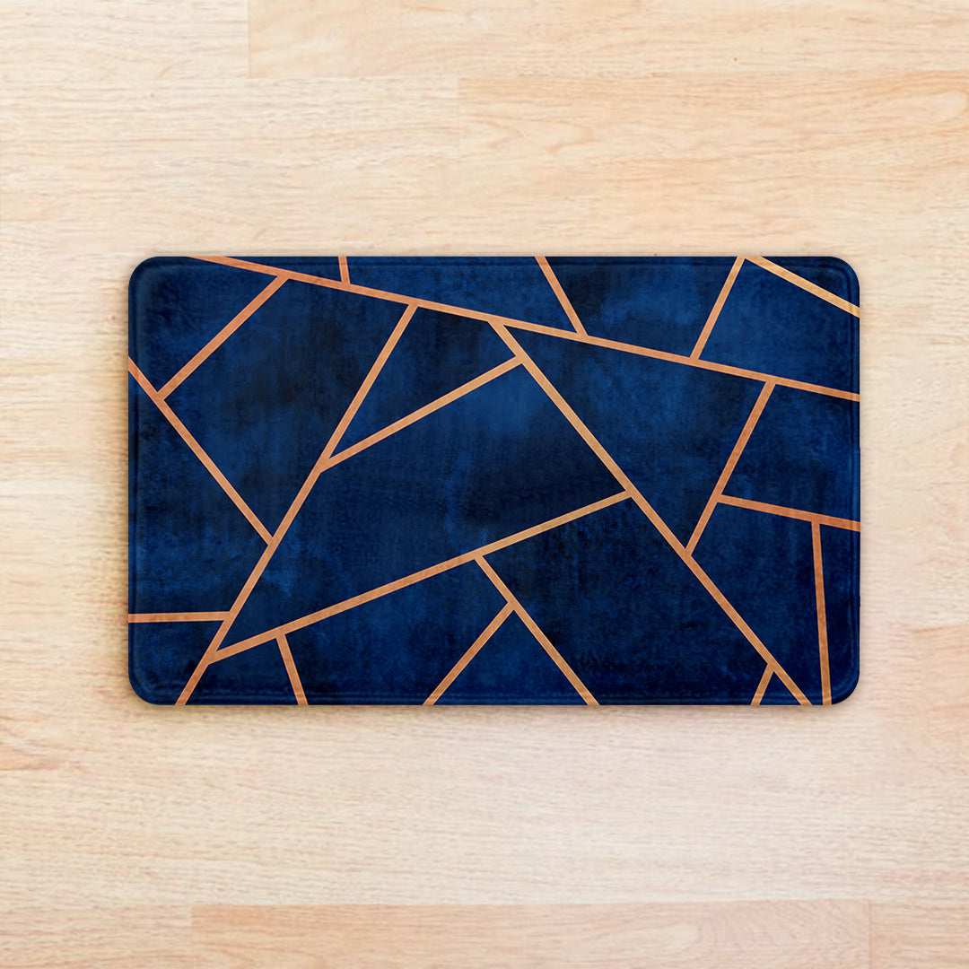 SuperSoft Navy & Copper Door Mat