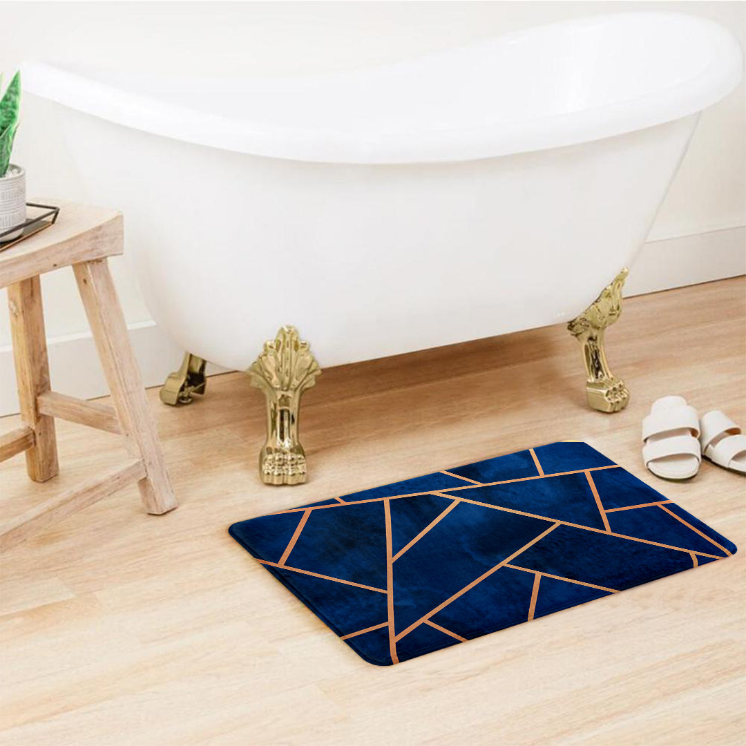 SuperSoft Navy & Copper Door Mat