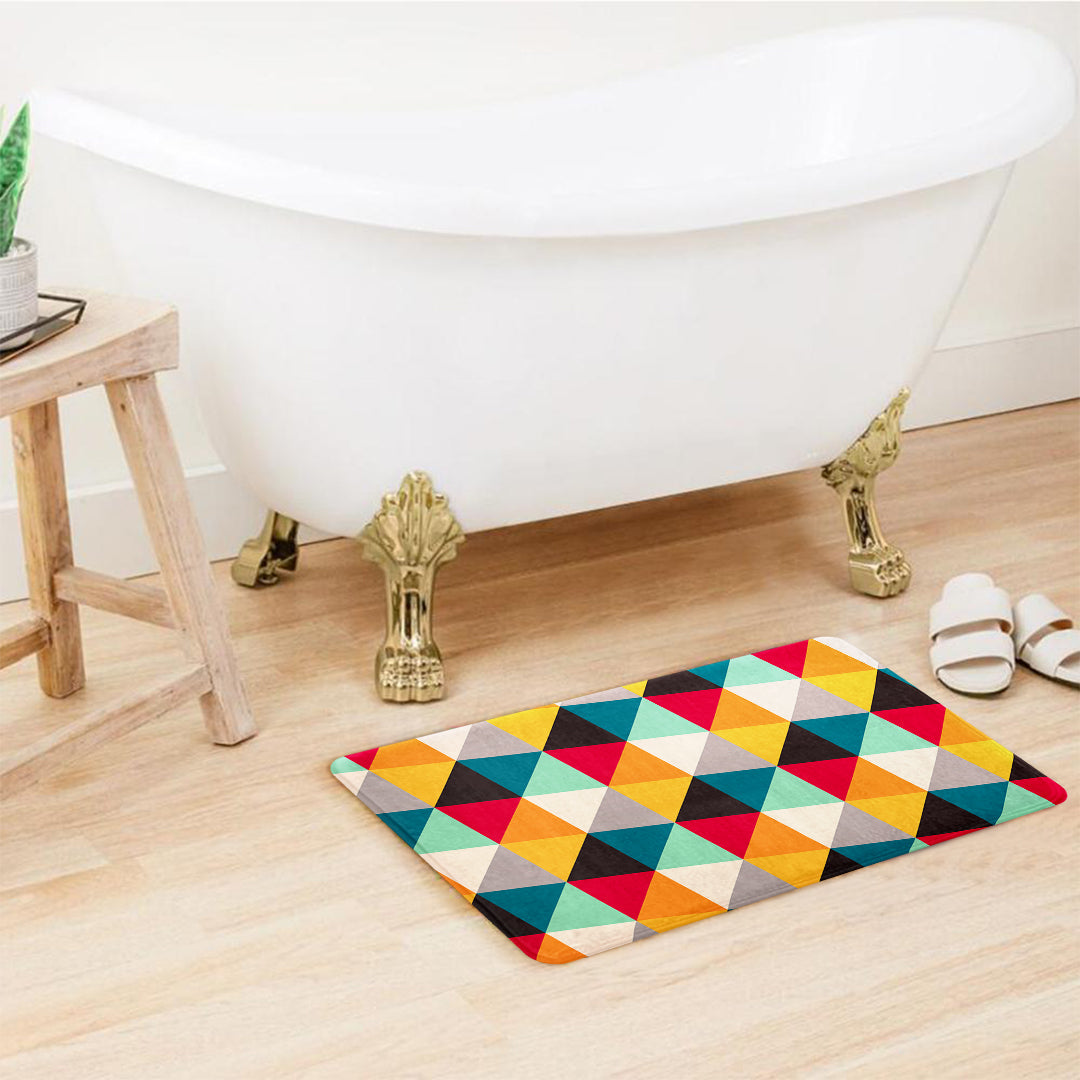 SuperSoft Colorful Small Triangle Door Mat