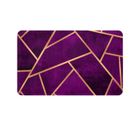 Thumbnail for SuperSoft Purple Geometric Door Mat