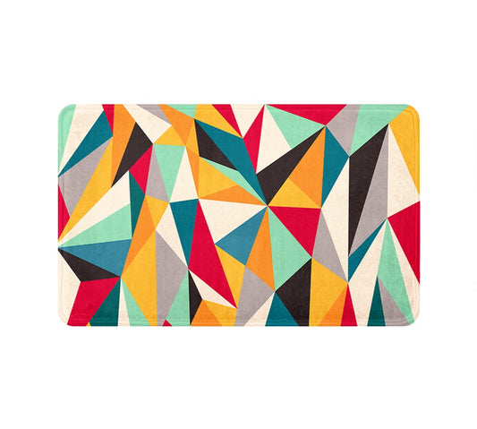 SuperSoft Colorful Geometric Door Mat