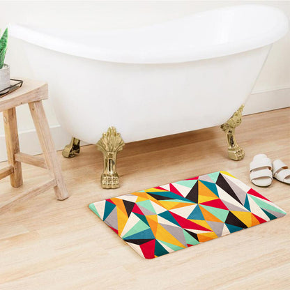 SuperSoft Colorful Geometric Door Mat