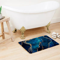 Thumbnail for SuperSoft Blue Abstract Door Mat
