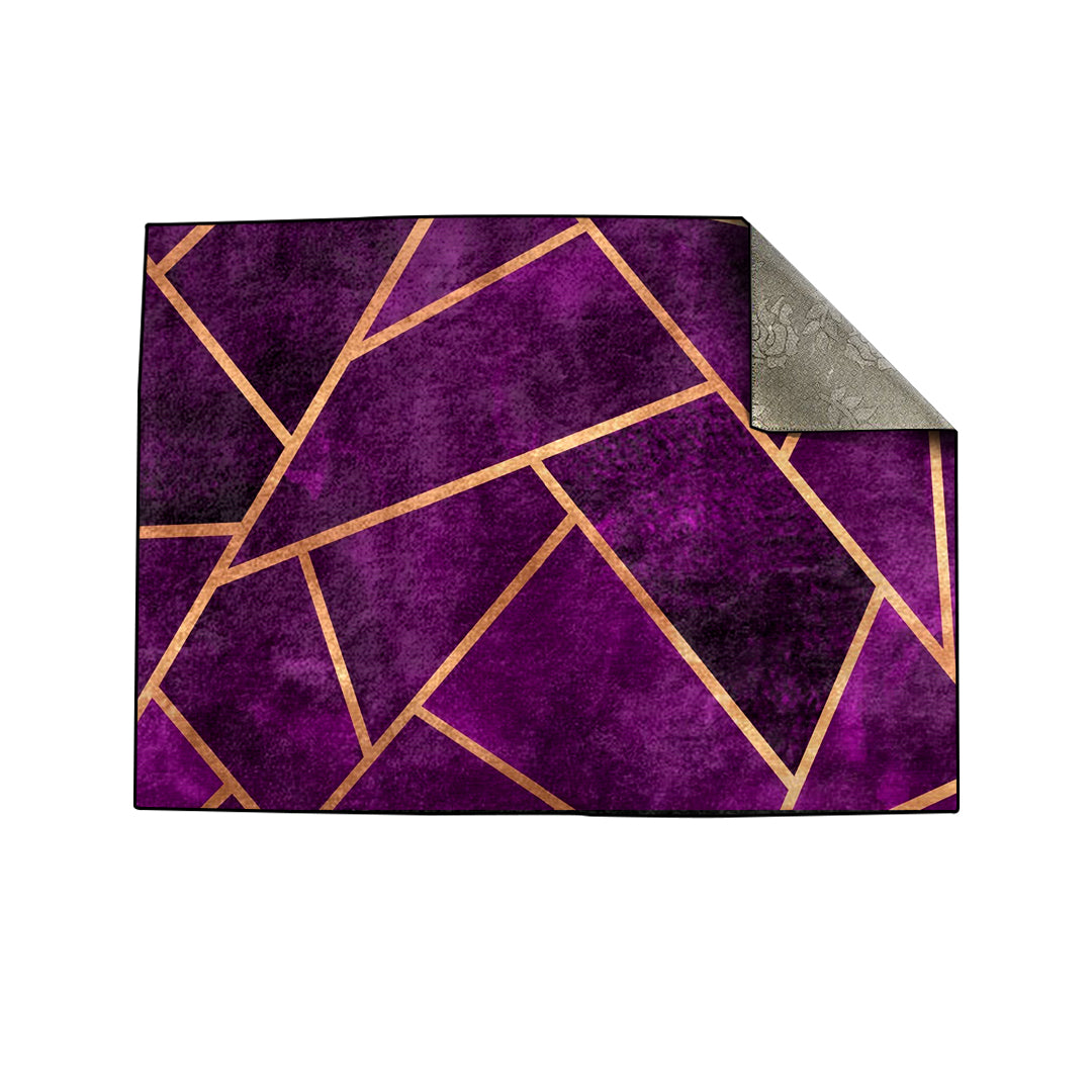 Purple Geometric Centerpiece (Rug)