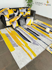 Thumbnail for Yellow Grey Black Centerpiece (Rug)