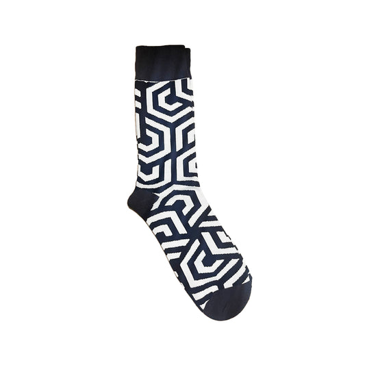 Black White Diamond Crazy Socks