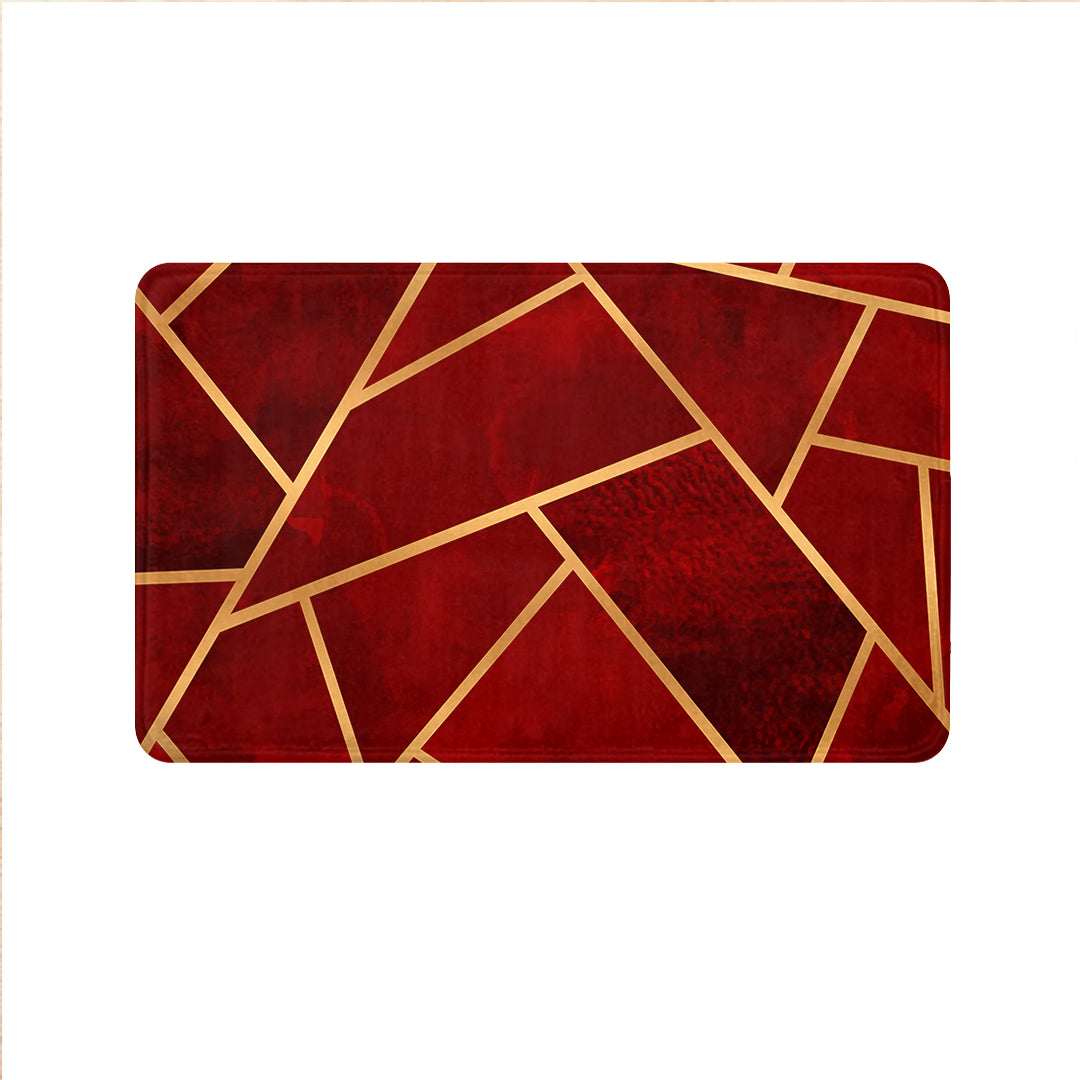 SuperSoft Maroon & Gold Door Mat