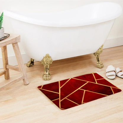 SuperSoft Maroon & Gold Door Mat