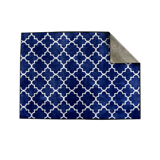 Navy Moroccan Centerpiece (Rug)