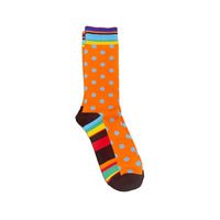 Thumbnail for Orange with Blue Spots Crazy Socks