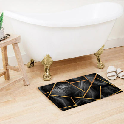 SuperSoft Black Mosaic Door Mat