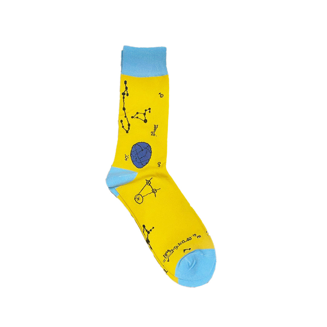 Yellow & Lite Blue Crazy Socks
