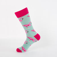 Thumbnail for Pink Flamingo Crazy Socks