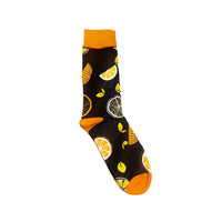 Thumbnail for Orange on Black Crazy Socks