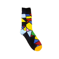Thumbnail for Multi Color Triangle Crazy Socks