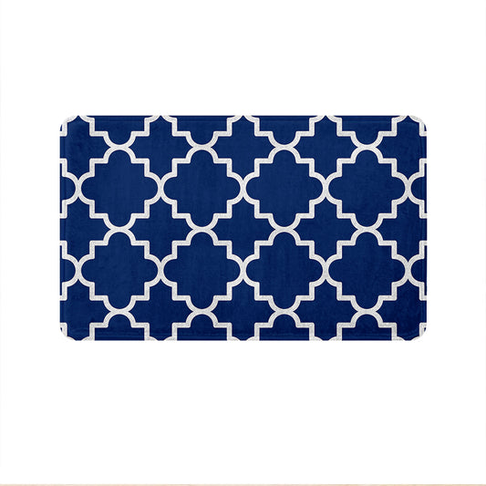 SuperSoft Navy Moroccan Door Mat