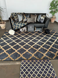 Thumbnail for Grey Quatrefoil Centerpiece (Rug)