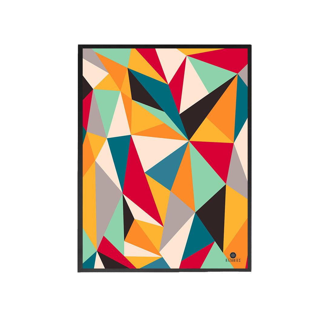 Colorful Geometric Wall Painting